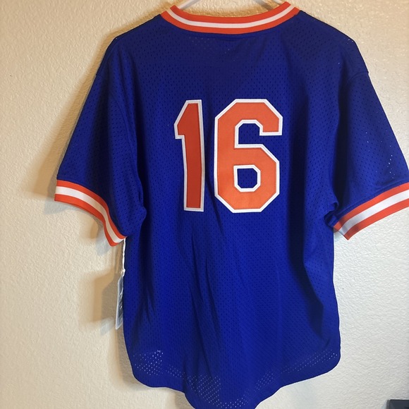 Mitchell & Ness 1986 New York Mets Doc Gooden Baseball Jersey Mens Size L 44 NWT - Picture 8 of 8
